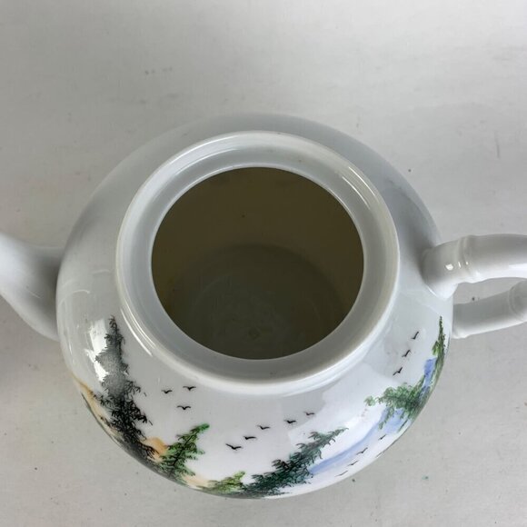 Vintage Tao Fong Shan Hong Kong Painted Tea Pot Ceramic - Picture 6 of 9